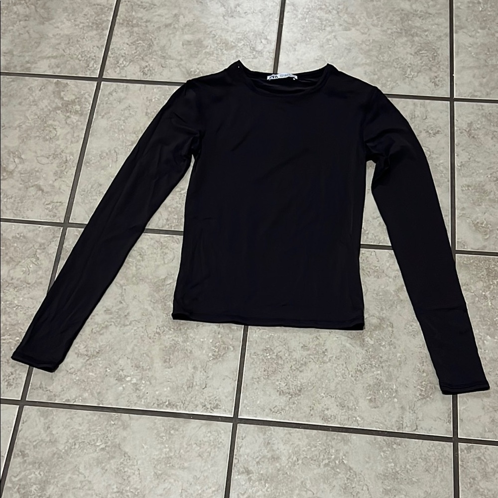 Classic Black Long Sleeve Top